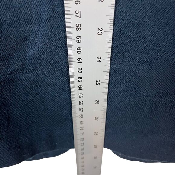 Wool Blazer Jacket Size 10 Vintage Sag Harbor Women's Classic Navy One Button - Picture 9 of 10